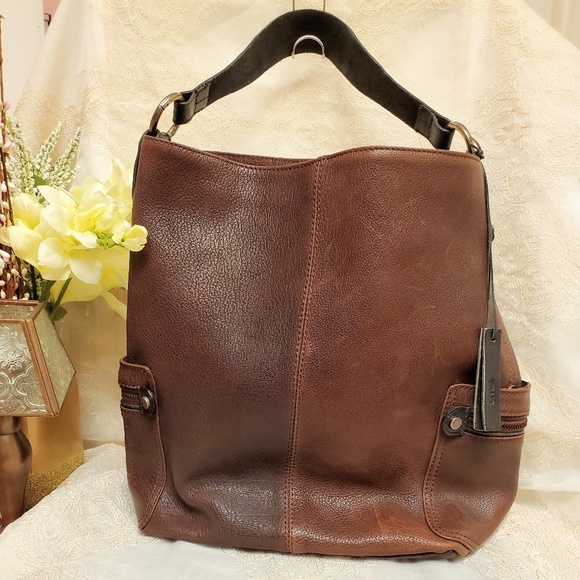 Tano Handbags - Tano Genuine Leather Check Bag